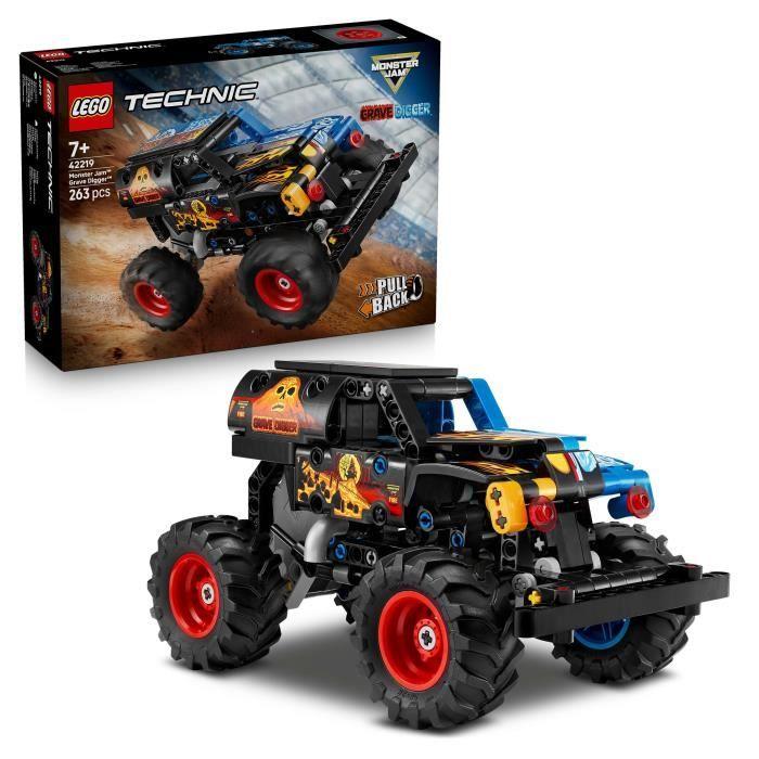 LEGO Technic 42219 Monster Jam Grave Digger - Fire and Ice - Construction Set from 7 Years