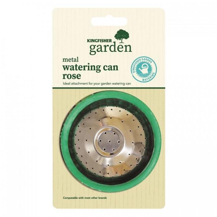 Kingfisher Metal Watering Can Rose Carded