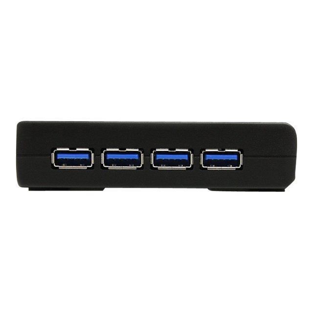 4-Port USB 3.0 Hub - USB Hub - Black - 4-Port USB 3.0 Hub - SuperSpeed USB Hub - Black - ST4300USB3EU