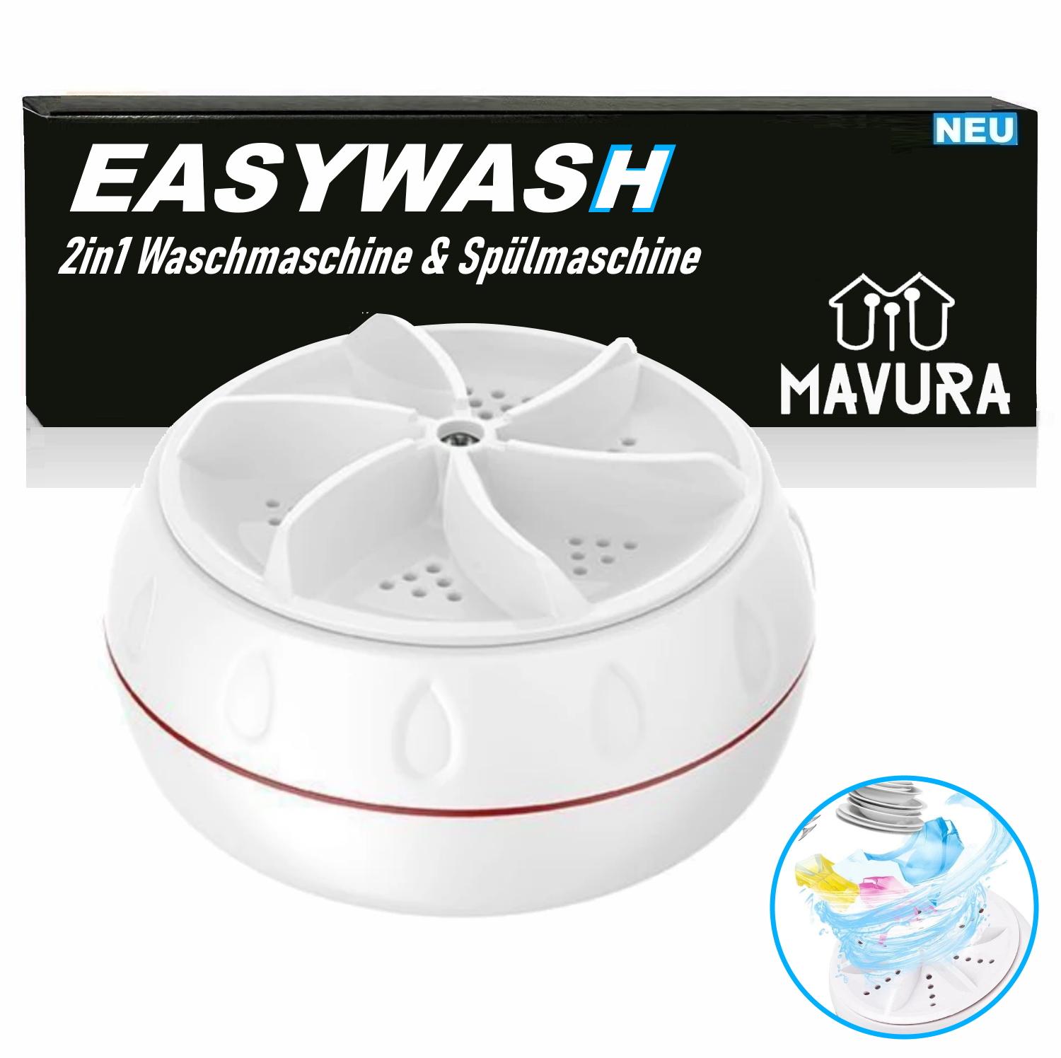 EASYWASH Mobile Washing Machine Dishwasher Mini Travel Camping Washing Machine