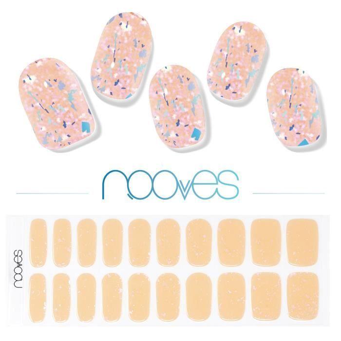 Premium Pre-cured Gel Nail Stickers - NOOVES - Peach Galettes - Gel Nail Stickers
