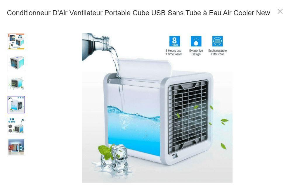 Mini Portable Evoporative Fan Air Conditioner with LED