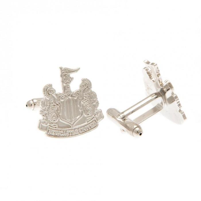 Newcastle United FC Silver Plated Crest Cufflinks