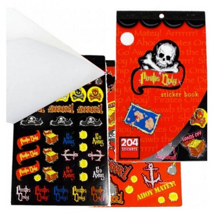 Skull And Crossbones Sticker Book Set