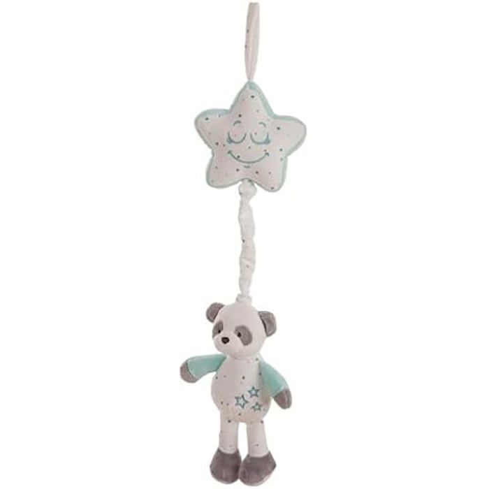 Star Music Box Baby Panda - Creaciones Llopis - Aquamarine Color