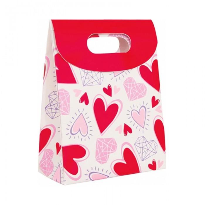 Unique Party Sparkling Hearts Treat Box (Pack of 4)