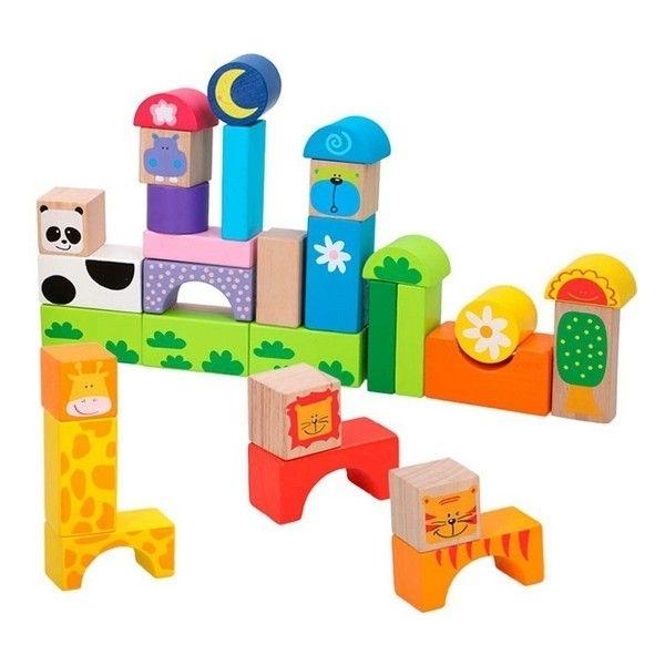 Decor Building Blocks and Animals Montessori Game