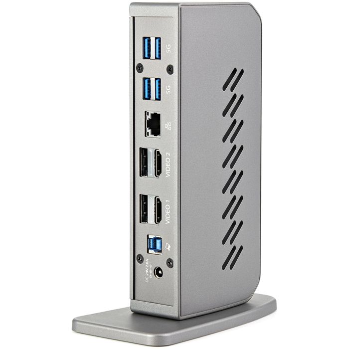 USB Hub - Startech - DK30A2DHUUE - 6 USB A Ports - 1 RJ-45 Port - Black