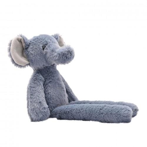 George The Plush Long Leg Petrol Elephant 35 Cm