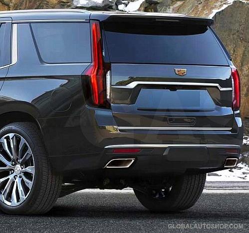 Cadillac Escalade 2021+ Chrome Trunk Trim - Tailgate Accent - Premium Car Rear Detail - Shine Enhancer