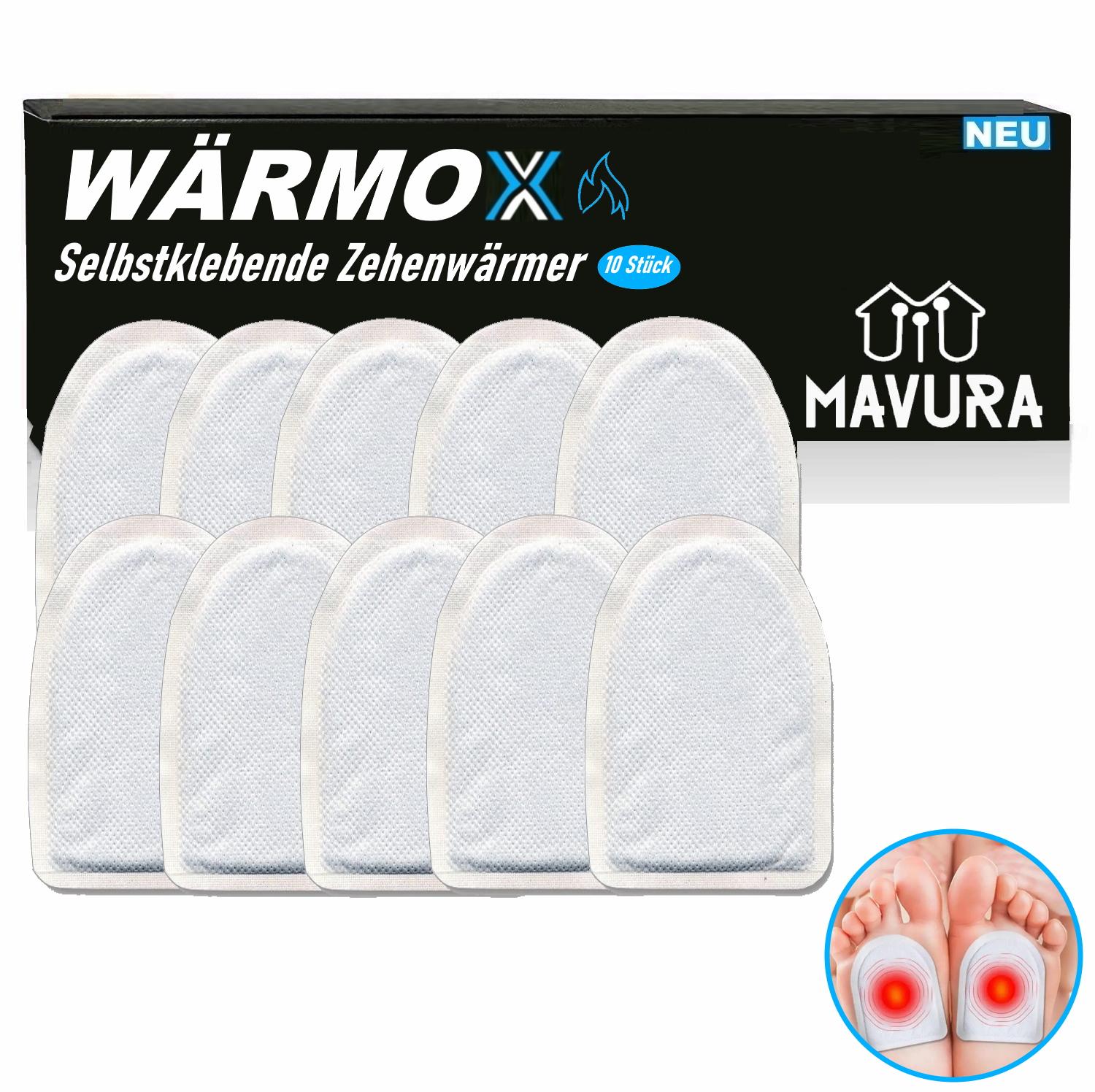 WÄRMOX Foot Warmer Toe Warmer Heat Pads Sole Warmer Shoe Warmer Heat Insole 10pcs