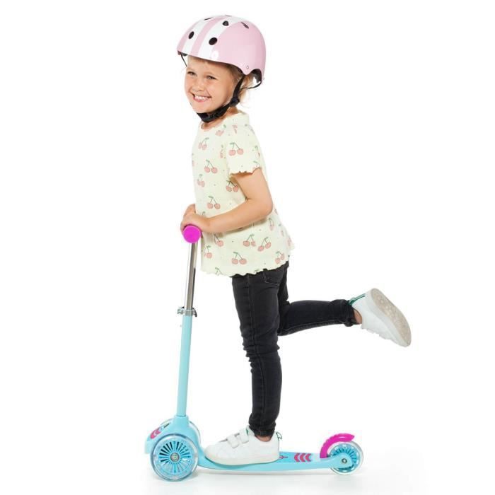 Children's Scooter - Maxi Scooter Pink - 3 Wheels - LED Lighting