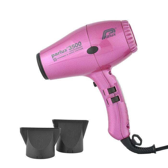PARLUX 3500 Ionic SuperCompact Hair Dryer - Airflow 73 M3/h - 2000 W - Pink