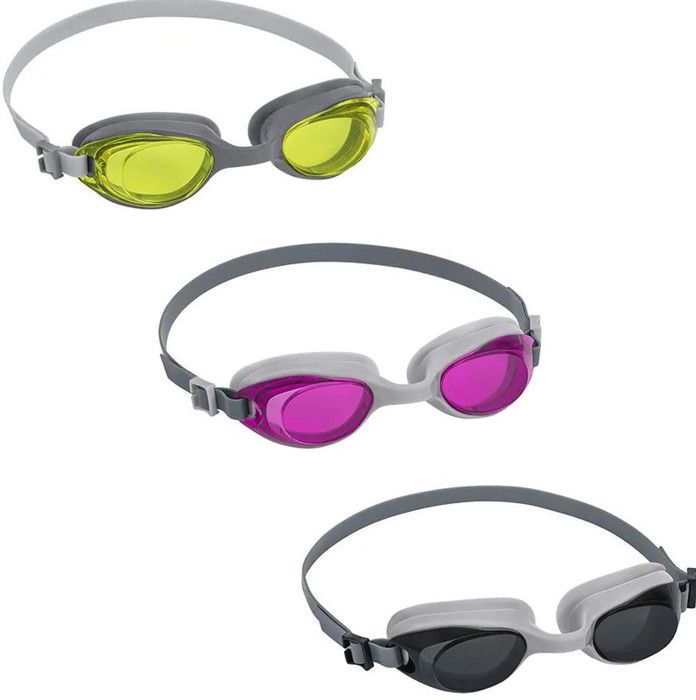 Swimming Goggles - Child - Yellow, Red, Black - Tinted Lenses - UV Protection