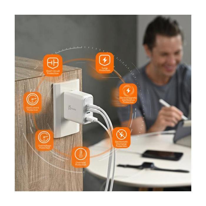 J5create 70W 4-Port GaN USB-C® Charger