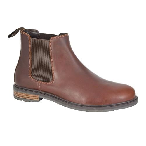Roamers Mens Waxy Leather Chelsea Boots