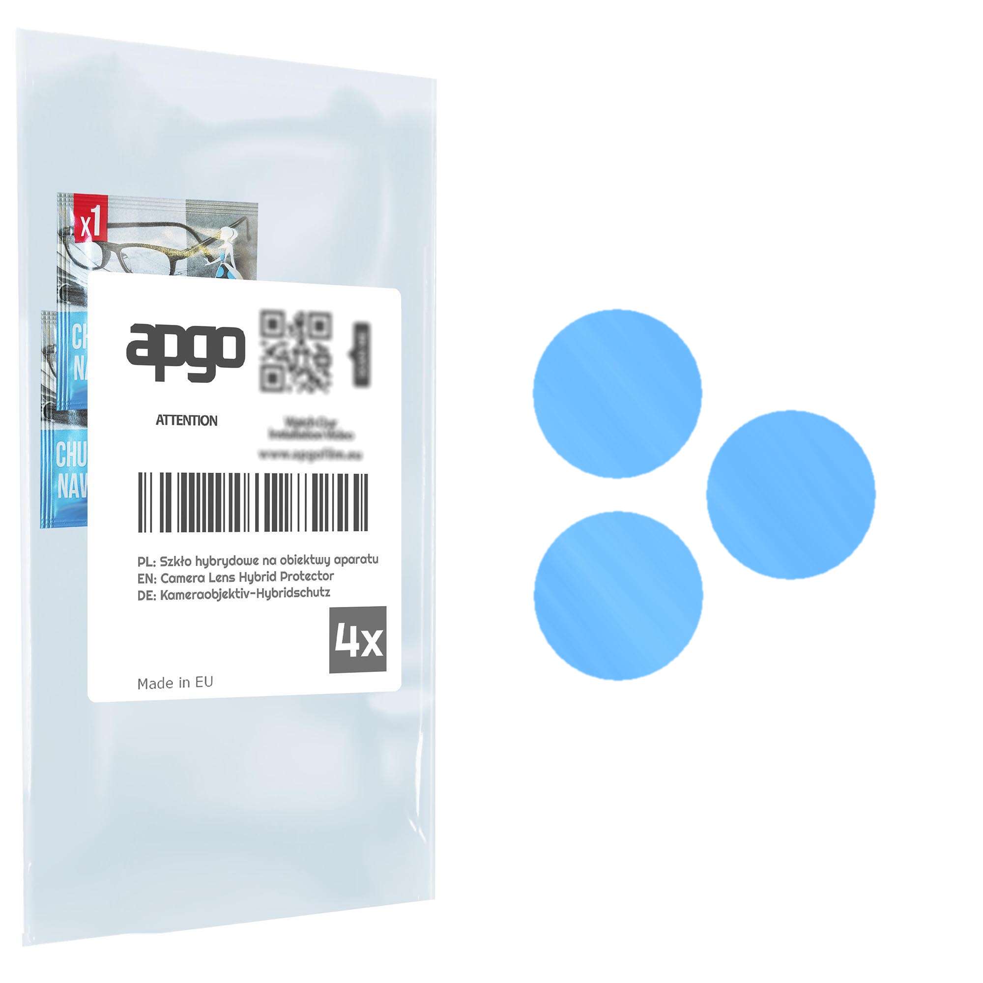 apgo 4x Lens Protector Camera Protective Hybrid Glass for Apple iPhone 13 Pro Max, Camera Protection, 9H Camera Lens Camera Lens Protector