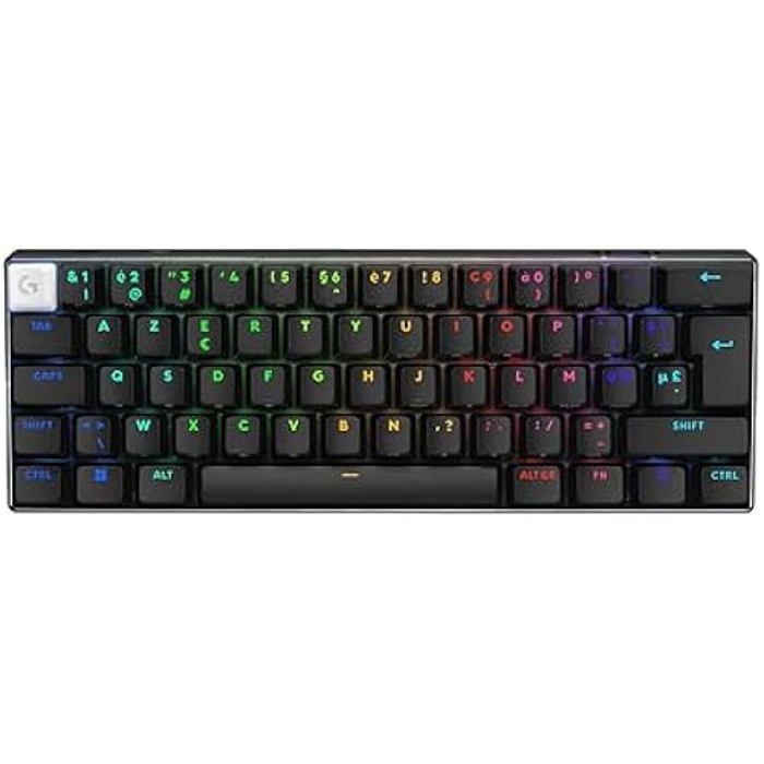 Gaming Keyboard - LOGITECH - G Pro X 60 Lightspeed - Mechanical TKL 60% - RGB LIGHTSYNC Lighting - Wireless