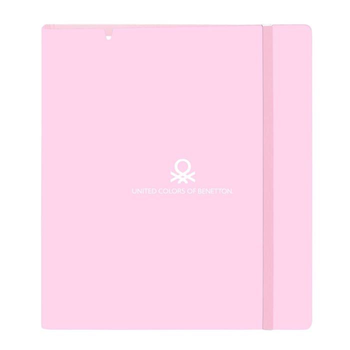 Ring Binder with Refill - Safta - 4 Rings of 35 Mm - 100 A4 Sheets - 27x4x32 Cm - Turquoise Blue/Light Pink