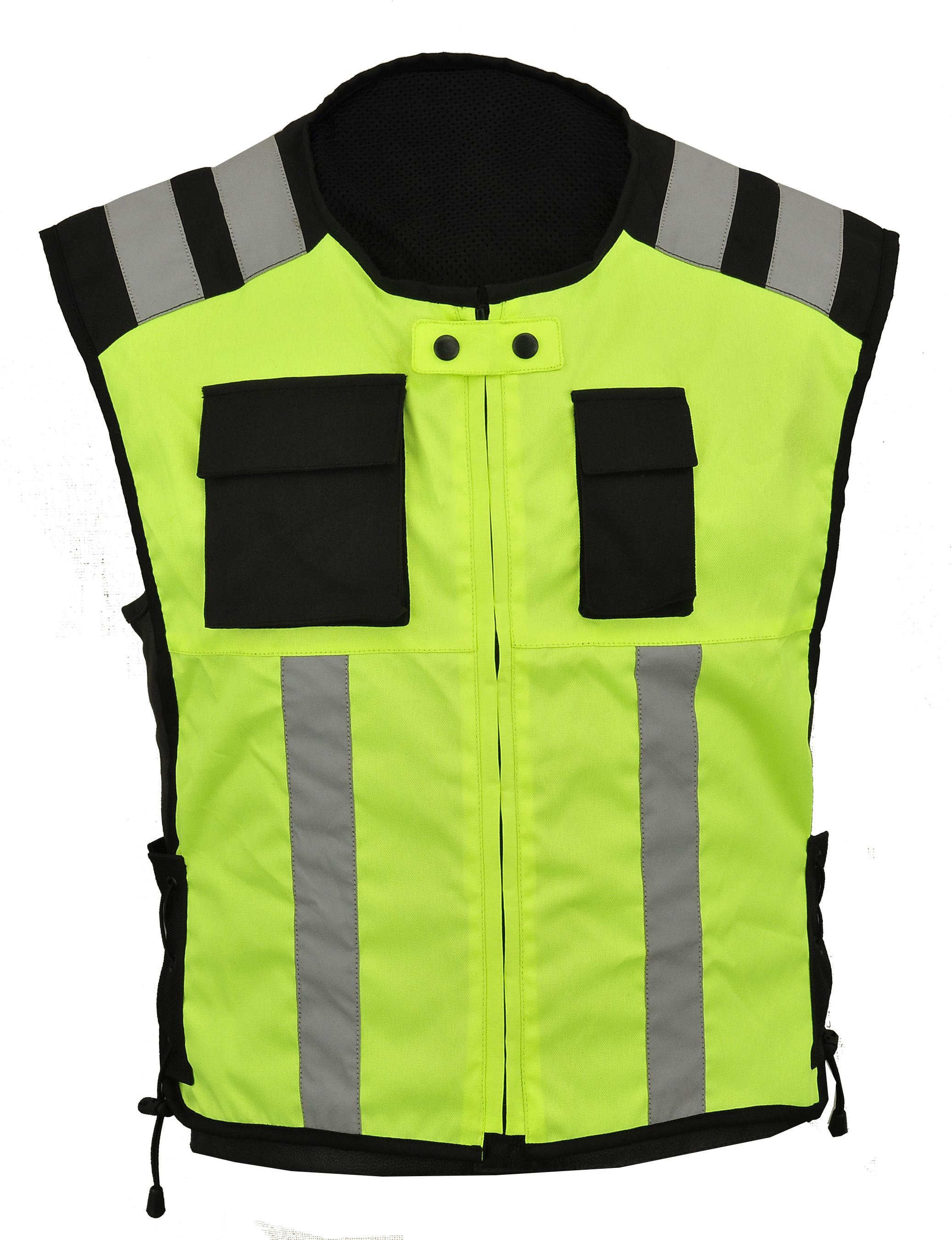 Motorbike Hi Vis Vest Safety Jacket Hi Viz Visibility Waistcoat Reflective Bib