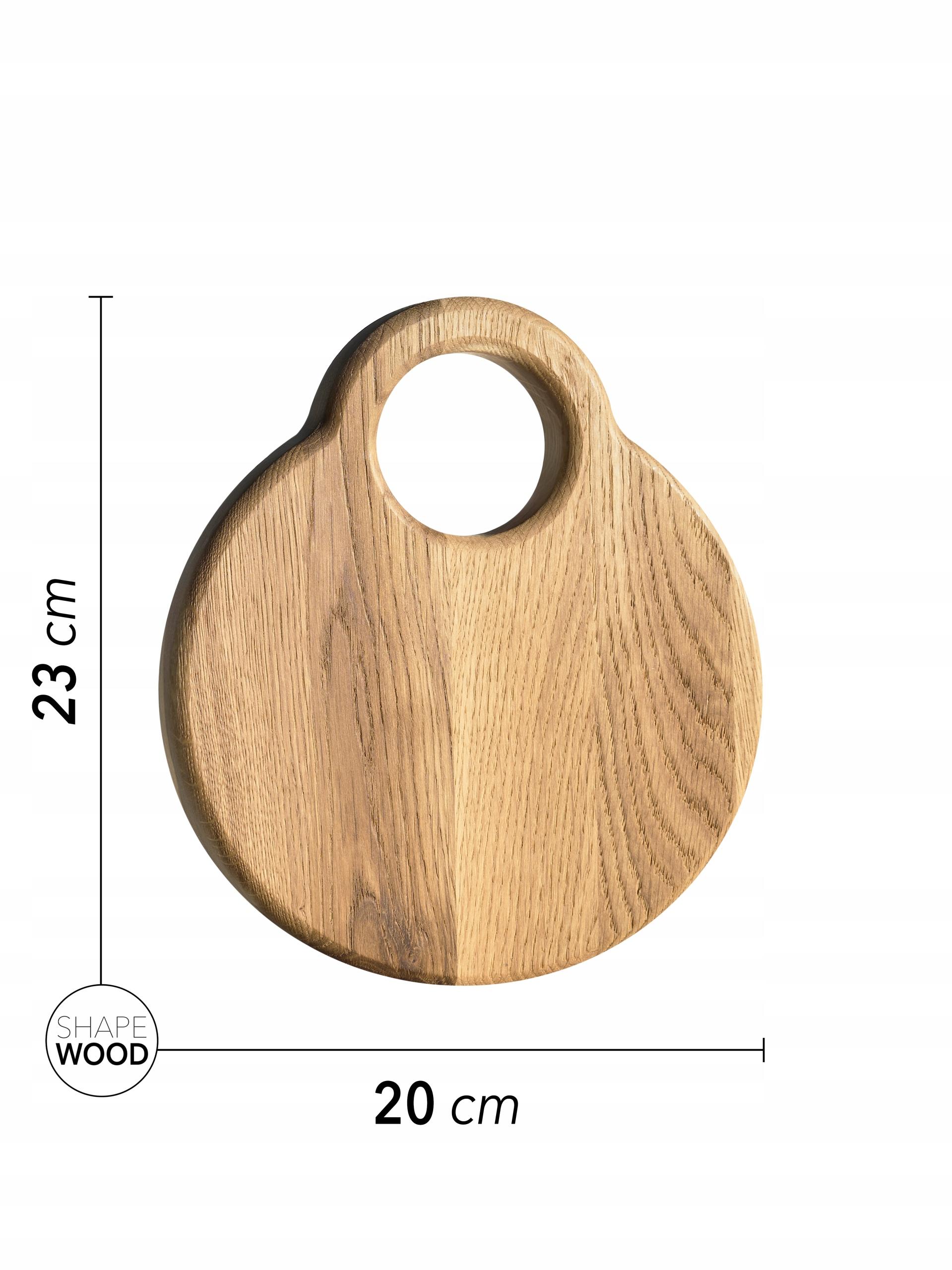 Chopping Board - Oak Disc Oak Mini 23x20cm