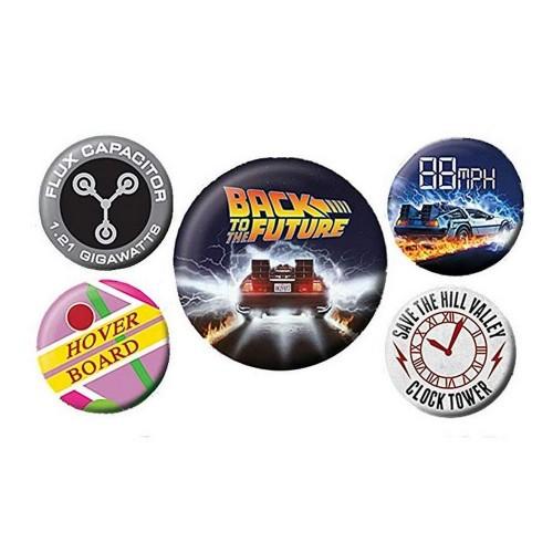 Back To The Future Button Badge Set (5 Pieces)