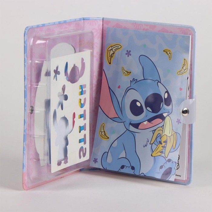 Creative Set - Stitch Disney - Coloring Book - Stickers - Stamp and Felt-tip Pens