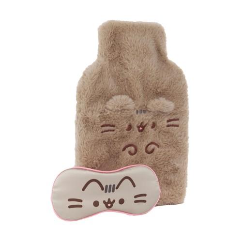 Pusheen Womens/Ladies Hot Water Bottle And Eye Mask Set (Pack Of 2)