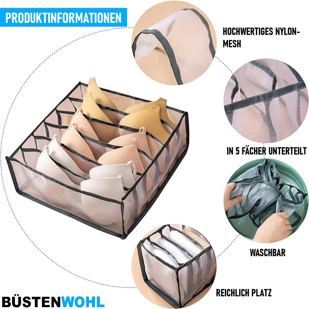 BÜSTENWOHL Bra Storage Box Drawer Organizer Socks Bra Scarf Underwear