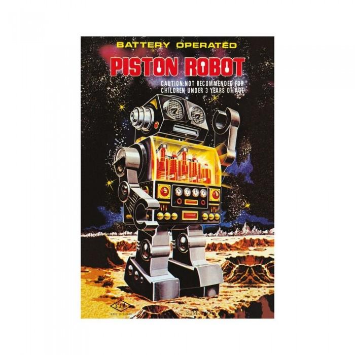 Pyramid International Battery Operated Piston Robot Mounted Print