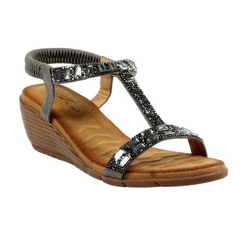 Lunar Womens/Ladies Macie Wedge Sandals