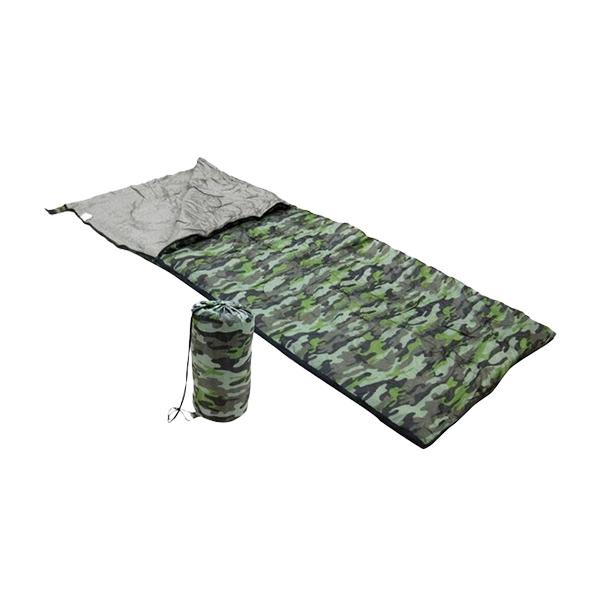 Sleeping Bag with Camouflage Pattern for One Person 190 X 75 Cm