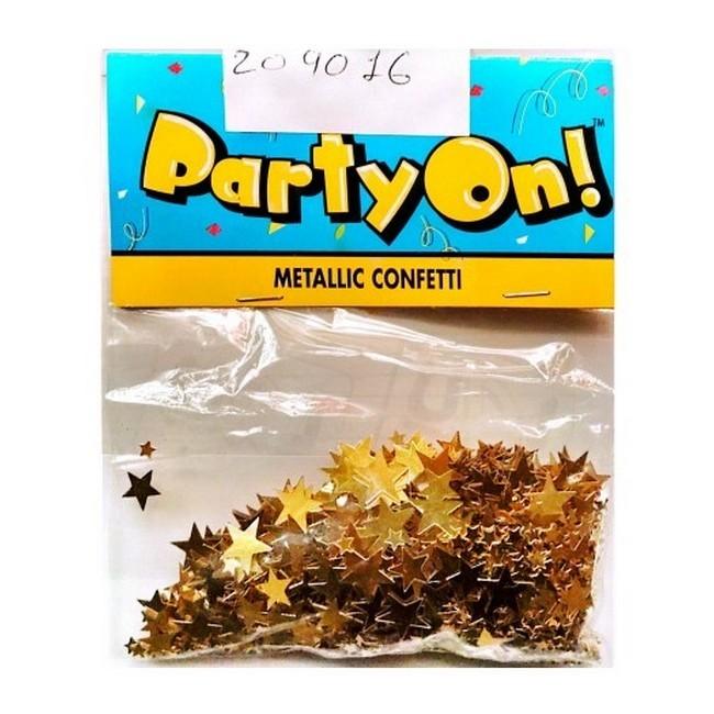 Party On! Mini Metallic Stars Confetti