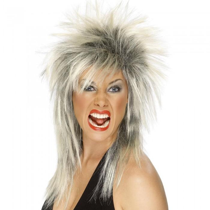 Smiffys Rock Diva Two Tone Wig