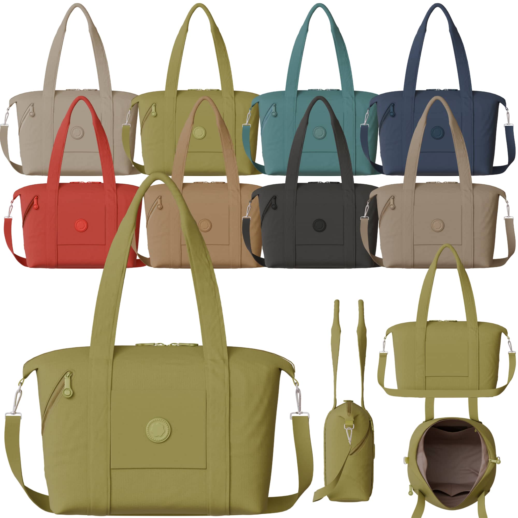 Vegan Women's Handbag with Shoulder Function – Large, Stylish and Practical