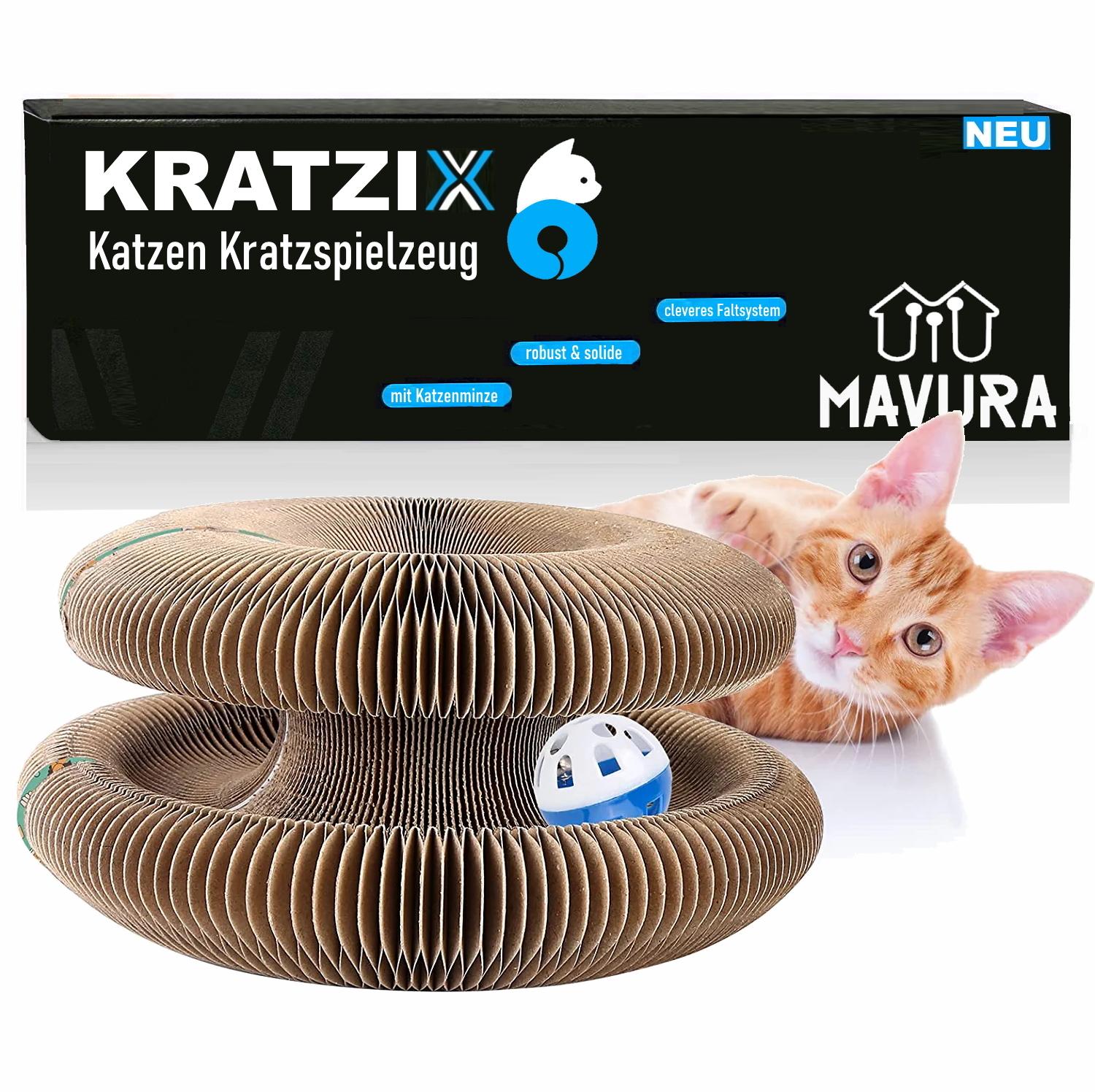 KRATZIX Cat Toy Scratching Toy Scratching Cardboard Cat Scratching Board Foldable Mint