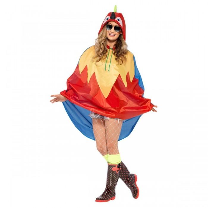 Smiffys Unisex Adult Parrot Party Poncho