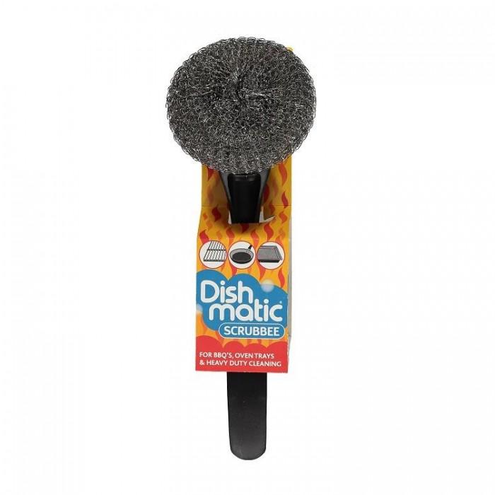 Dishmatic Scrubbee Stainless Steel Scourer & Handle