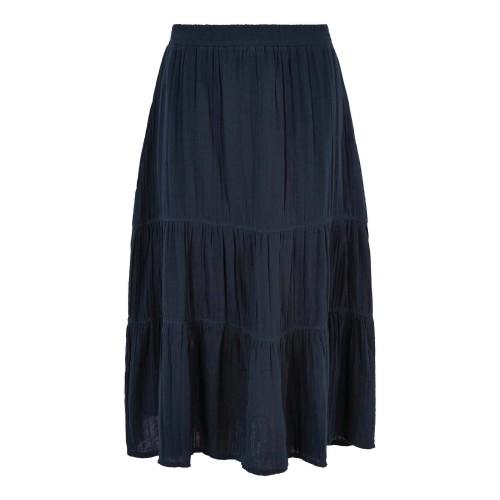Weird Fish Womens/Ladies Lathika Tiered Organic Cotton Midi Skirt
