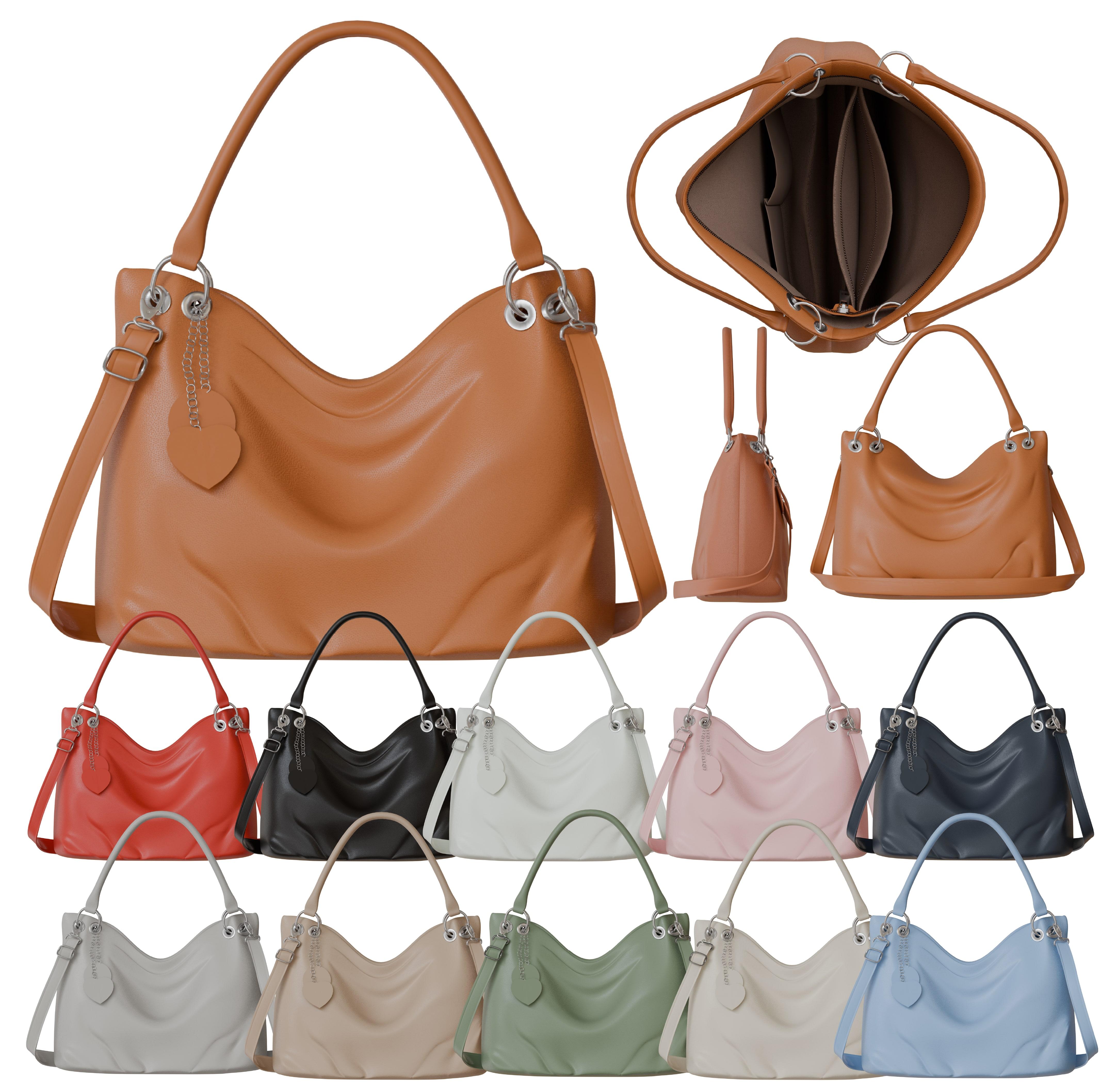 Women's Handbag - Stylish & Vegan, Many Colors