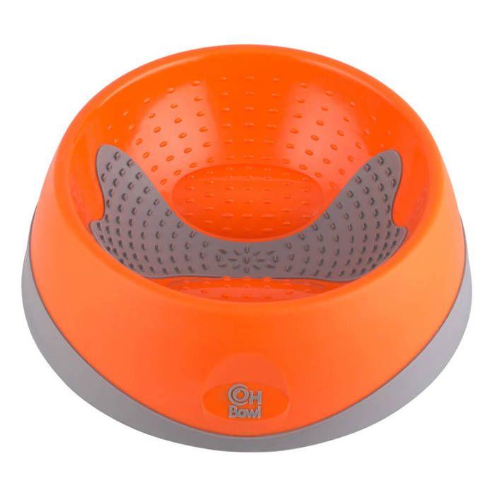 Dog Bowl - OH - Small - Orange - 17 Cm - Dental Cleaning