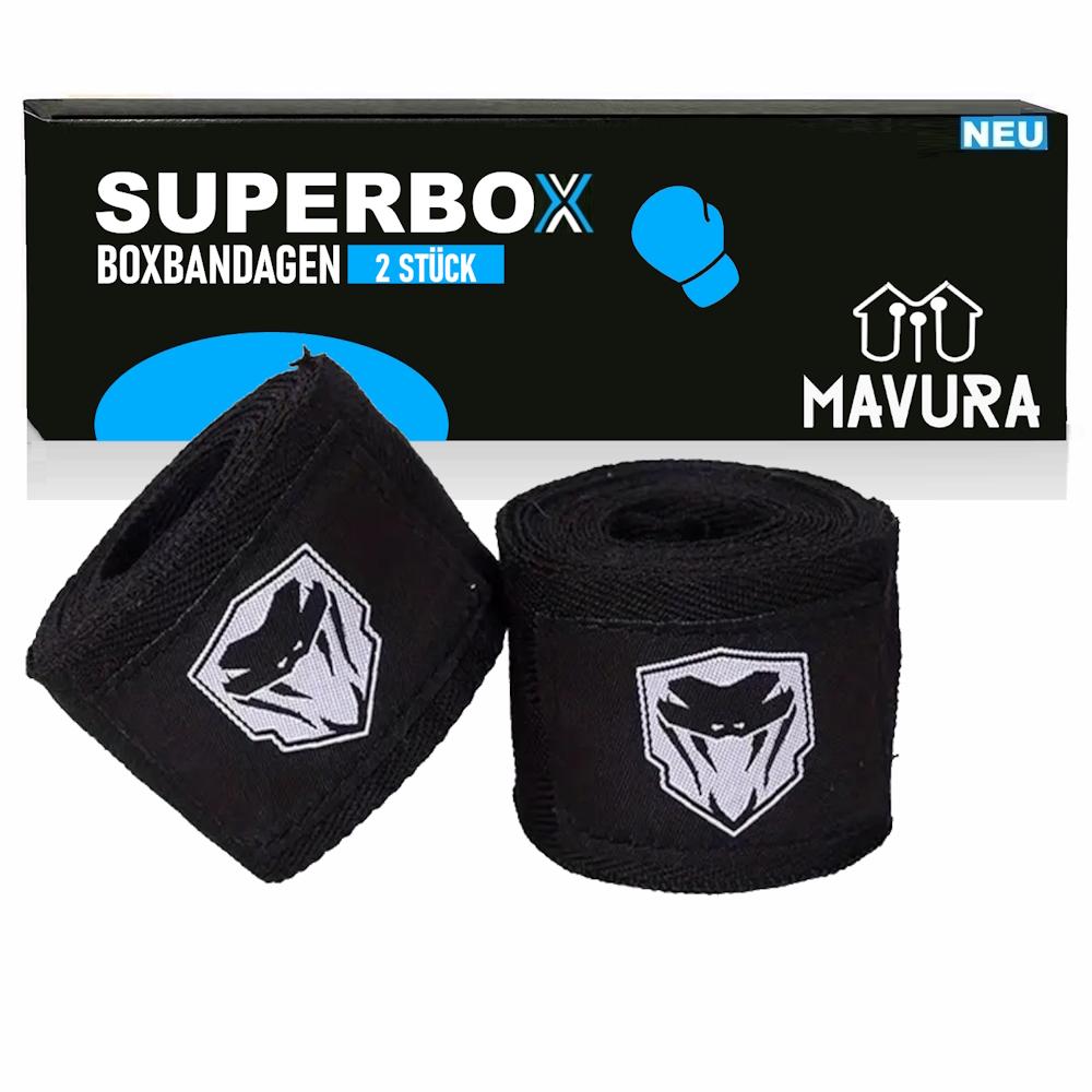 SUPERBOX Boxing Hand Wraps Boxing MMA Kickboxing Muay Thai Wraps Set of 2