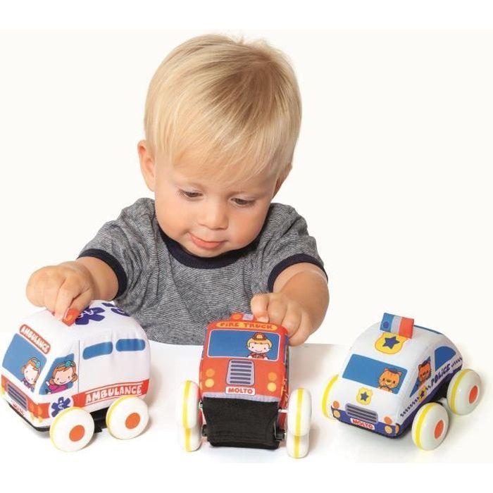Police, Fire and Ambulance Cars - MOLTO - Toy - Indoor - Baby - 3 Years - Multicolor