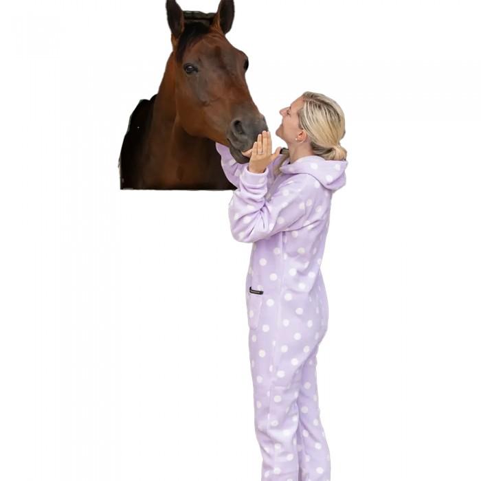 Supreme Products Womens/Ladies Polka Dot Fleece Jumpsuit