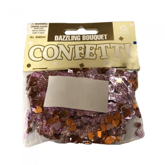 Amscan Dazzling Embossed Hearts Confetti