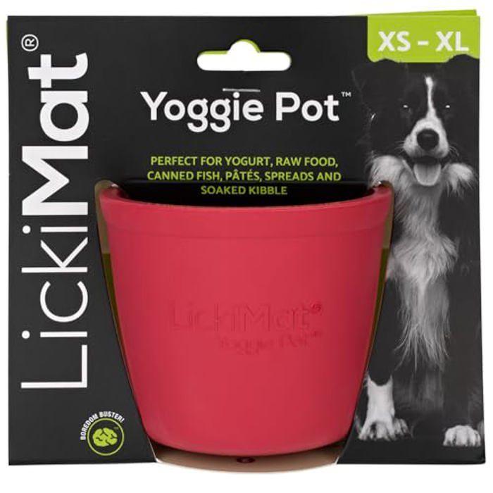 Slow Feeder Bowl - LICKIMAT - Yoggie Pot - Rubber - Reduces Anxiety - For All Dogs