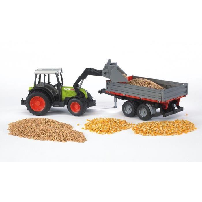 BRUDER Tractor Claas Nectis 267F with Tipping Trailer - 65.5 Cm