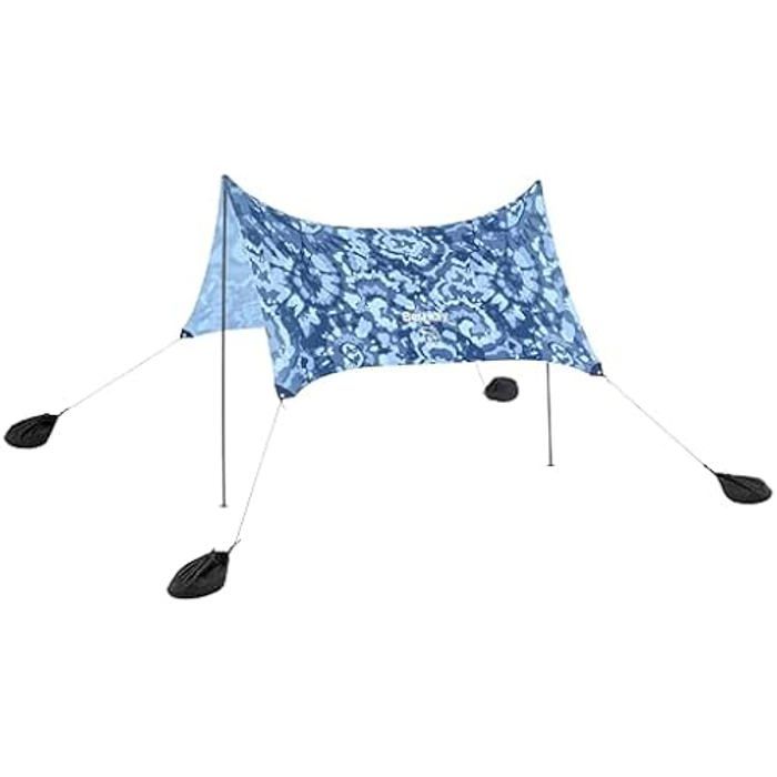Beach Tent - BESTWAY - 4 Persons - UPF 80 Sun Protection - Quick Setup - 210x210x198 Cm