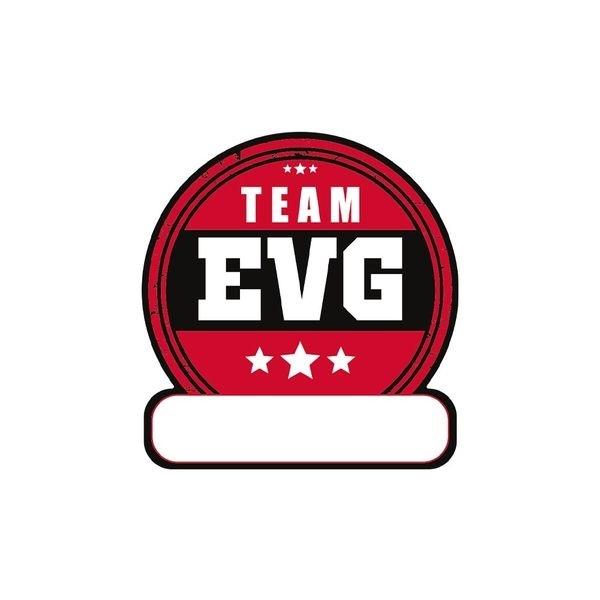 12 Customizable EVG Team Stickers for Customizable Clothing