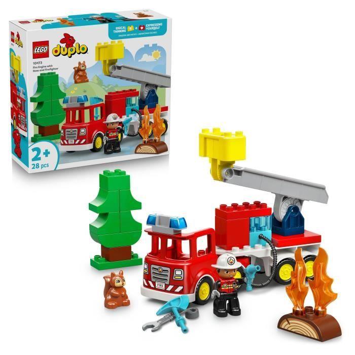 LEGO DUPLO My Town 10473 The Fire Truck - Educational Toy for Boys or Girls from 2 Years Old